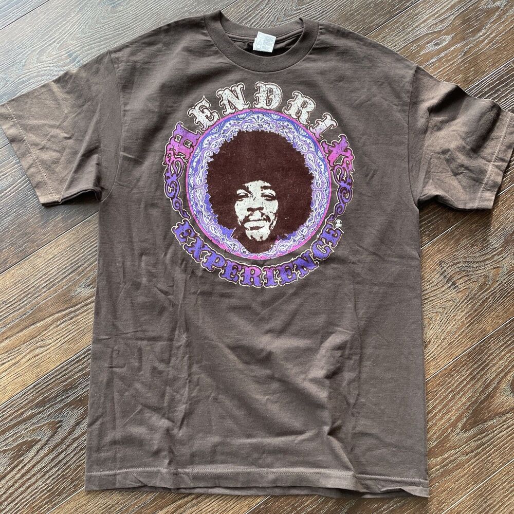 Jimi Hendrix Experience Circle Short Sleeve Shirt: AAA Alstyle Tag; Sz Mens L